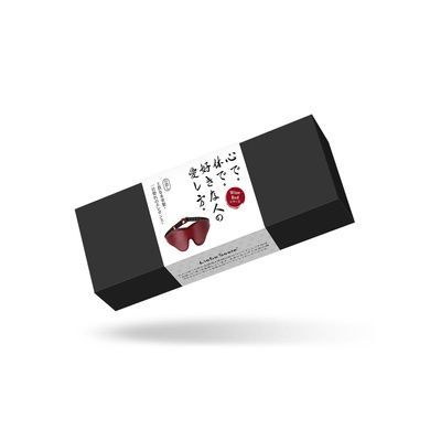 Кожаная маска на глаза Liebe Seele Wine Red SO9449 фото