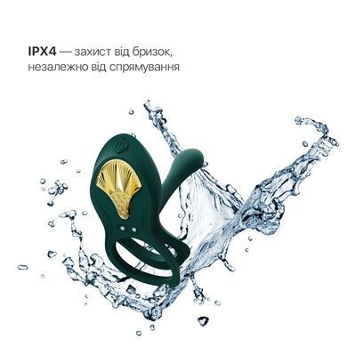 Смарт-ерекційне кільце Zalo BAYEK Turquoise Green SO6644 фото