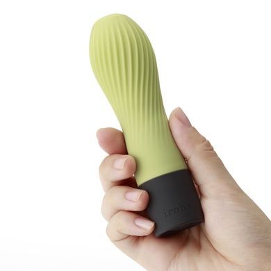 Вибратор IROHA ZEN Matcha с ребристой поверхностью SO4913 фото
