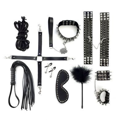 BDSM набор Art of Sex Spikes BDSM Set Leather, 10 предметов SO7140 фото