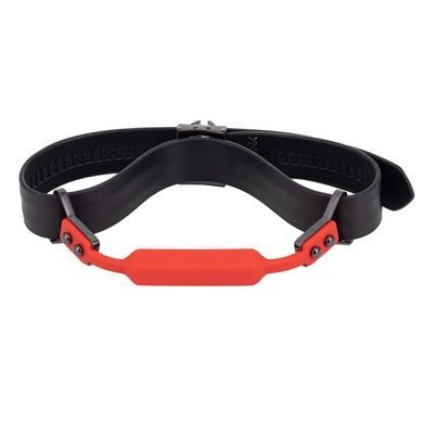 Кожаный кляп с 2-мя насадками LOCKINK Black SX0827 фото