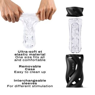 Мастурбатор Dorcel DEEP BLOW BLACK двойной SO7378 фото