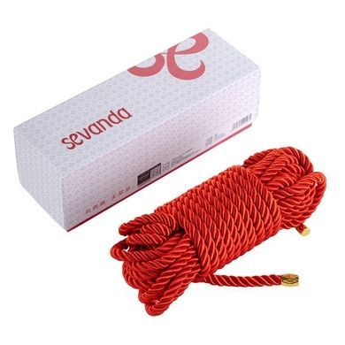 Мотузка для шибарі LOCKINK SEVANDA Red 8 метрів SX0879 фото