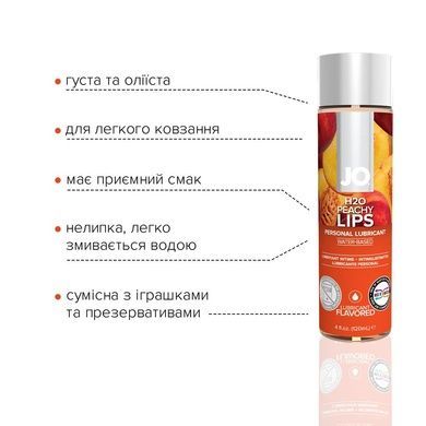 Оральний лубрикант водний JO H2O Персикові губи 120мл SO1777 фото