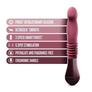 Пульсатор Temptasia by Blush Trixie Thrusting Dildo Wine Red SO8835 фото