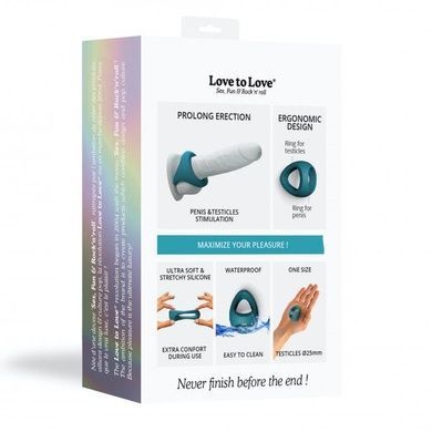 Эрекционное кольцо Love To Love FLUX RING - TEAL ME SO5086 фото