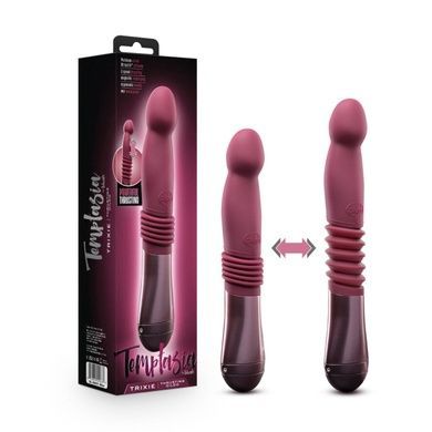 Пульсатор Temptasia by Blush Trixie Thrusting Dildo Wine Red SO8835 фото