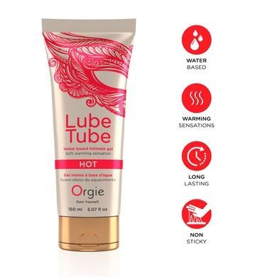 Лубрикант на водній основі Orgie Lube Tube Hot 150мл SX1523 фото