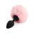 Анальна пробка М Art of Sex Silicone Bunny Tails Butt plug Pink SO6693 фото