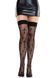 Панчохи Leg Avenue Worship Me Cross Net Thigh Highs One Size