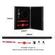 Кожаный кляп с 2-мя насадками LOCKINK Black SX0827 фото 8