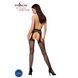 Мереживні колготки-бодістокінги Passion S014 One Size, Black, імітація панчіх та пояса з гартерами