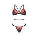 Комплект белья Passion PEONIA SET XXL/XXXL red, бра, трусики