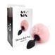 Анальна пробка М Art of Sex Silicone Bunny Tails Butt plug Pink SO6693 фото 3