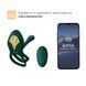 Смарт-ерекційне кільце Zalo BAYEK Turquoise Green SO6644 фото 2