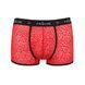 Мужские прозрачные боксеры Passion 046 SHORT PARKER L/XL Red, сетка, под леопард