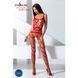 Бодістокінг Passion BS058 red, комбінезон, дуже повітряний S/M/L