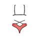 Комплект белья Passion PEONIA SET XXL/XXXL red, бра, трусики