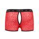 Мужские прозрачные боксеры Passion 046 SHORT PARKER L/XL Red, сетка, под леопард