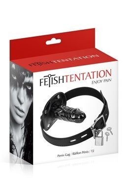 Кляп с фаллоимитатором Fetish Tentation Penis Gag T2 SO4041 фото