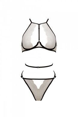 Комплект белья Passion CHIKA SET, S/M, cream, топ, трусики