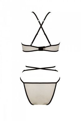 Комплект белья Passion CHIKA SET, S/M, cream, топ, трусики