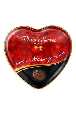 Масажна свічка-серце Plaisirs Secrets Шоколад 35 мл SO1864 фото