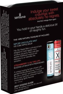 Подарочный набор Sensuva Lips & Nips Pleasure Kit - Chocolate Strawberry 2 x 4г SX2597 фото