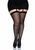 Сексуальні панчохи під підв&rsquo;язки Leg Avenue Sheer Stockings Black, plus size