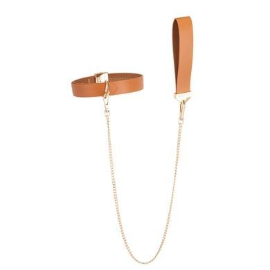 Повідець LOCKINK Tied Collar with Leash Set Brown SX0828 фото