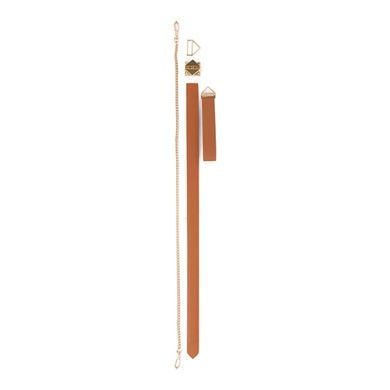 Повідець LOCKINK Tied Collar with Leash Set Brown SX0828 фото