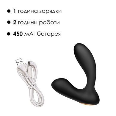 Массажер простаты и вибратор точки G Svakom Vick Black SO4849 фото