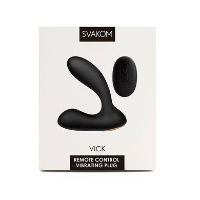 Массажер простаты и вибратор точки G Svakom Vick Black SO4849 фото