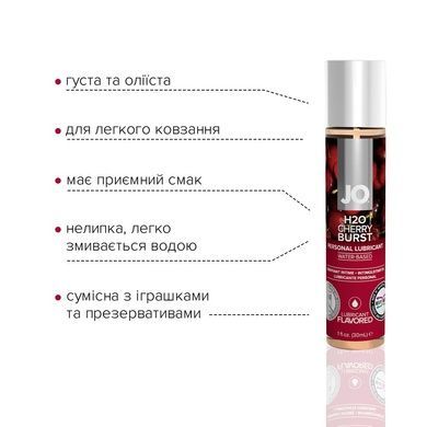 Лубрикант со вкусом JO H2O Вишневый бум 30мл SO1467 фото