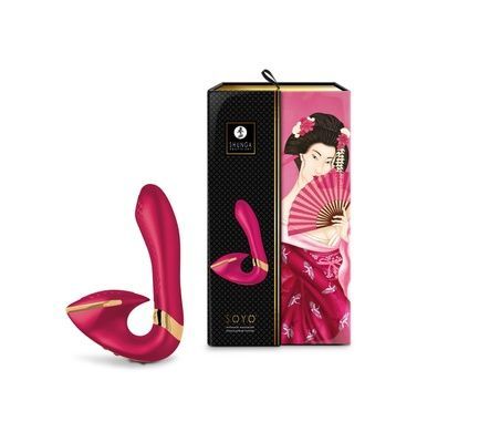 Вагинально-клиторальный вибратор Shunga Soyo Raspberry SO6906 фото
