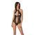 Сетчатое боди с кружевом на груди Passion SATARA BODY L/XL black