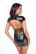 Сукня Noir Handmade F309 Fantasy wetlook mini dress with lace up back - XXL