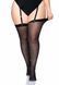 Сексуальні панчохи під підв&rsquo;язки Leg Avenue Sheer Stockings Black, plus size
