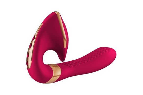 Вагинально-клиторальный вибратор Shunga Soyo Raspberry SO6906 фото