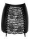 Юбка Noir Handmade F341 Powerwetlook and lace skirt - XL