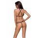 Портупея зі стреп з мереживом Passion Exclusive LORRY BRA S/M, black