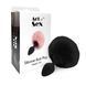 Анальна пробка М Art of Sex Silicone Bunny Tails Butt plug Black SO6694 фото 3