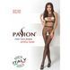 Бодистокинг Passion BS048 black, комбинезон, имитация колгот и открытого топа S/M/L