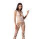 Бодистокинг Passion BS058 white, комбинезон, очень воздушный S/M/L