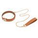 Повідець LOCKINK Tied Collar with Leash Set Brown SX0828 фото 1