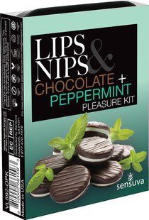 Подарунковий набір Sensuva Lips & Nips Pleasure Kit - Chocolate Peppermint 2 x 4г SX2598 фото