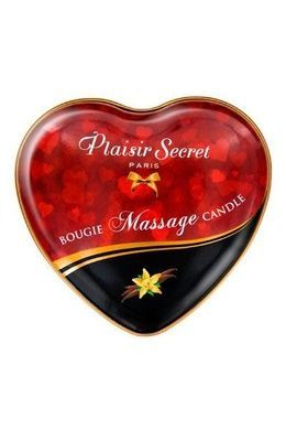 Массажная свеча-сердце Plaisirs Secrets Ваниль 35 мл SO1865 фото