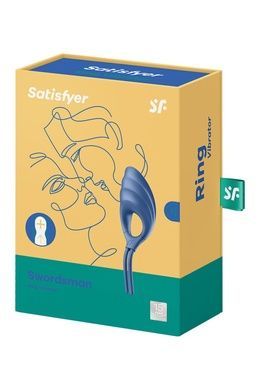 Эрекционное виброкольцо-лассо Satisfyer Swordsman Blue SO6281 фото
