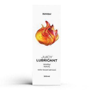 Зігріваючий лубрикант на водній основі Satisfyer Juicy Lubricant Warm Wave 300 мл SX2715 фото