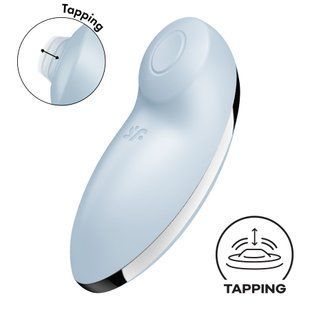 Вібростимулятор-пульсатор Satisfyer Tap & Climax 2 Blue SX2183 фото
